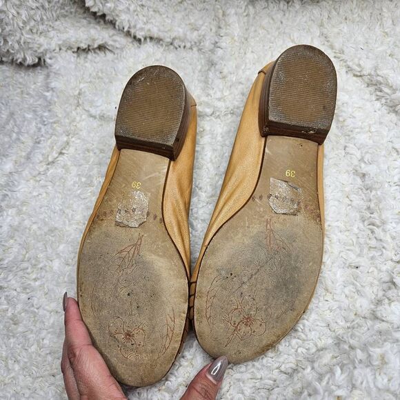 Everybody by BZ Moda Tan‎ Leather Low Block Heel sz 39 - Picture 6 of 7